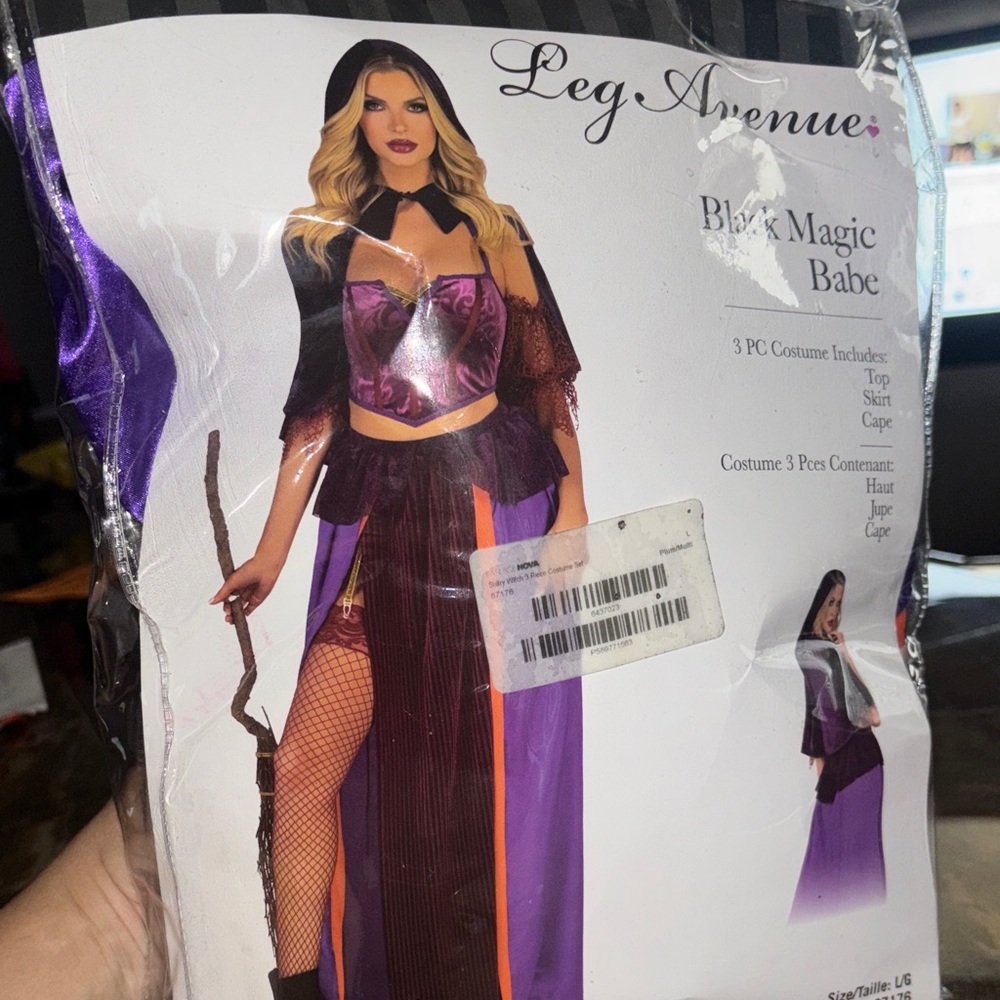 Leg Avenue Enchanting Sorceress Costume in Purple and Black